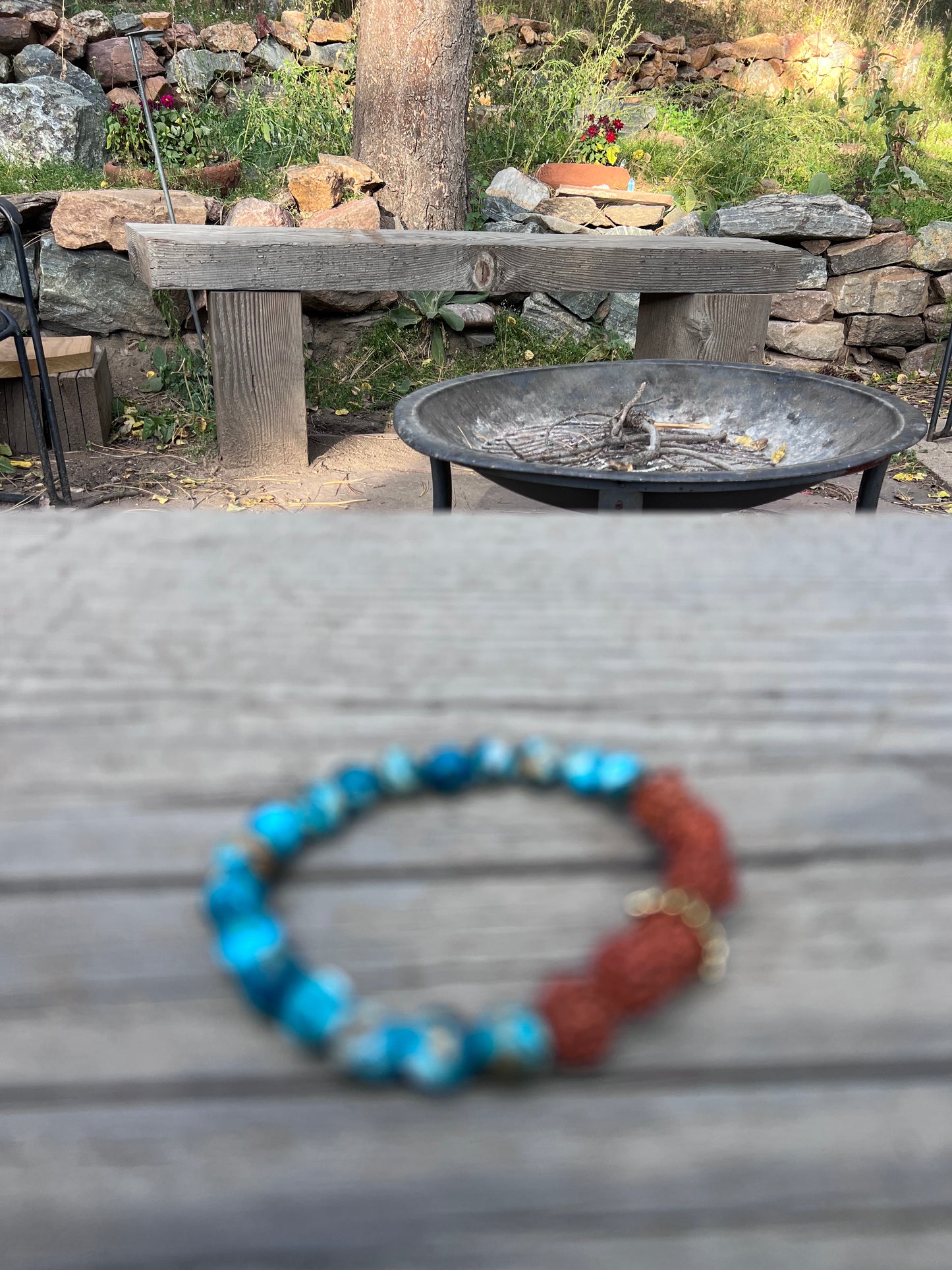 A-s-k and receive. Elk tooth pendant, brass wire, gold plated beads, jasper round beads, mala & bracelet. Elk tooth harvested from the forest after animal naturally died. Gratitude to the Earth for this exceptional life.