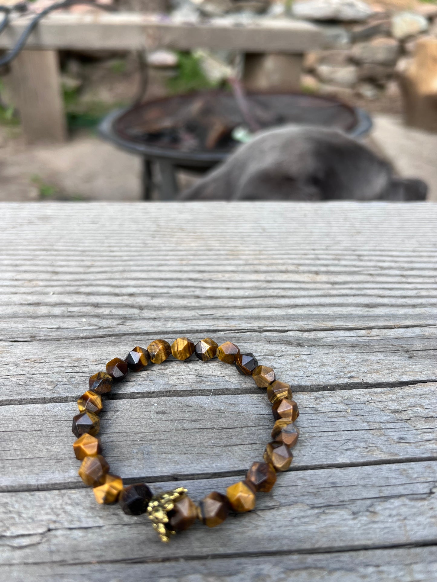Tiger’s Eye Mala & bracelet. Gold plated beads. Agate pendant. I am abundant. Balance, protection, and financial ease flows to me freely.